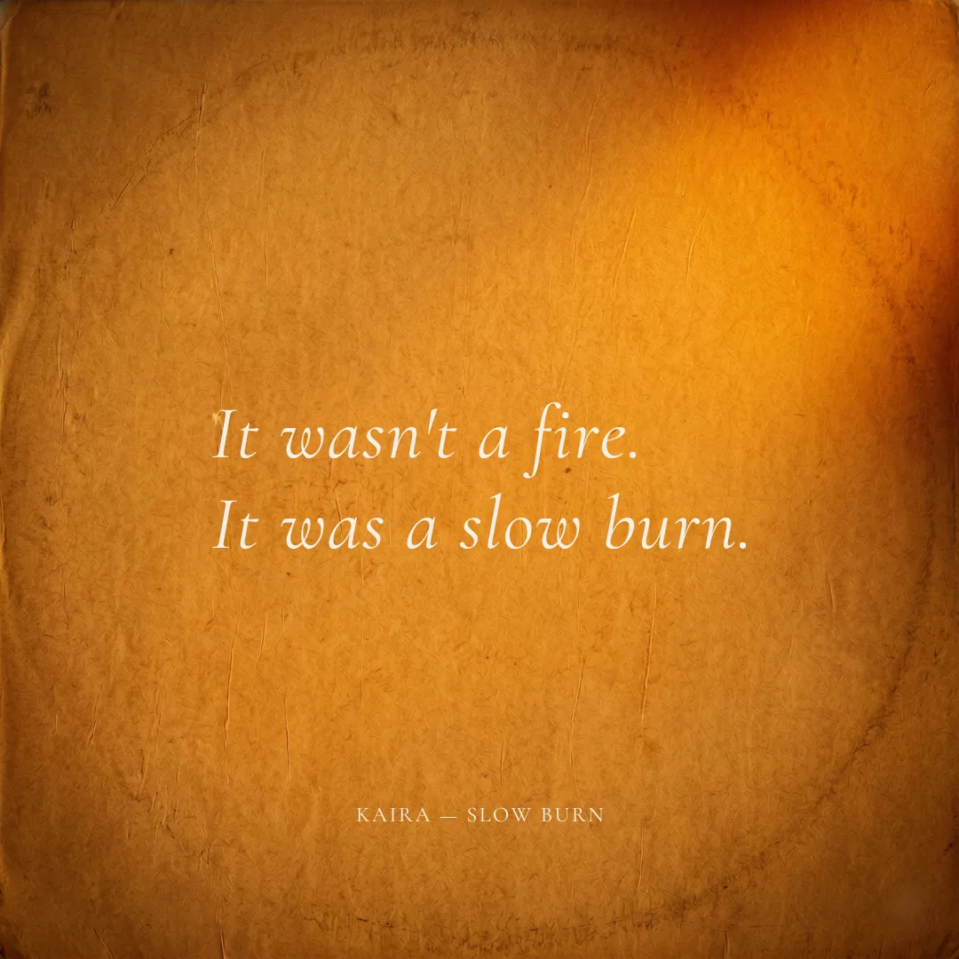 Quote card — It wasn't a fire